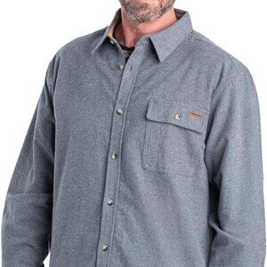 Legendary Whitetails Men's Buck Camp Flannel, Long Sleeve Plaid Button Down Casu